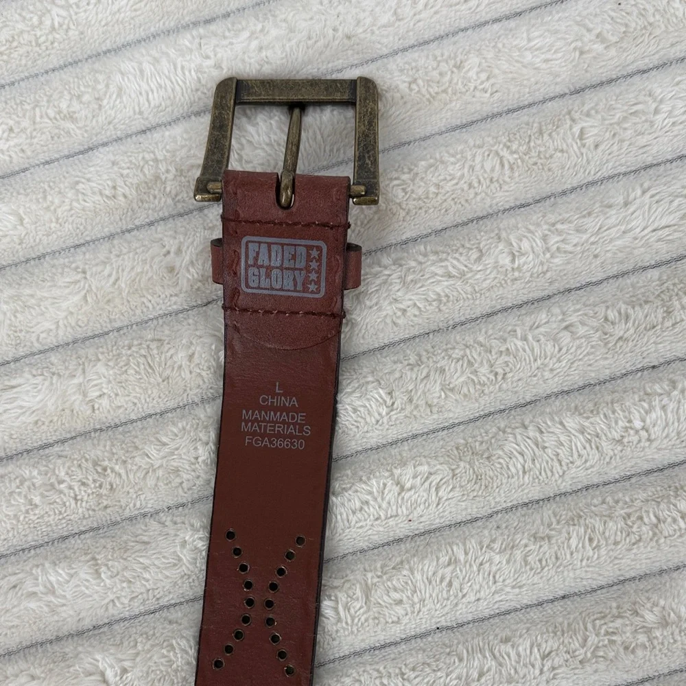 Vtg Faded Glory Brown Belt size large